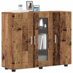 vidaXL Cabinet en Bois avec stockage Bois ancien 88 5 x 30 5 x 73 cm