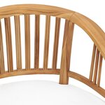 vidaXL Ensemble à Manger de jardin 7Pièces avec coussins bois teck solide