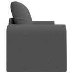 vidaXL Canapé-Lit Gris foncé 148 x 71 x 83 cm tissu