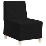 vidaXL Unité de Sofa Modulaire Sans Accoudoirs 2 Pièces Noir