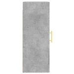 vidaXL Armoire murale gris béton 34 5x34x90 cm bois d'ingénierie