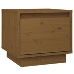 vidaXL Tables de chevet 2Pièces Marron miel 35x34x32cm Bois de pin solide
