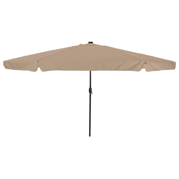 vidaXL Parasol de jardin Taupe  Noir 395 x 395 x 245 cm
