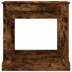 VidaXL Cadre de cheminée chêne fumé 90x30x90 cm bois d'ingénierie