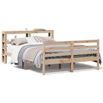 vidaXL Cadre de lit sans matelas 150x200 cm bois de pin massif