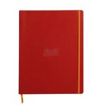 Cahier Souple Coquelicot - A4+ - Ligné - 160 p - Papier Ivoire 90 g/m² - Simili Cuir RHODIA