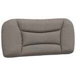 vidaXL Cadre de lit avec LED sans matelas taupe 90x190 cm tissu