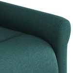 vidaXL Fauteuil inclinable Vert foncé Tissu