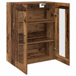 vidaXL Armoires Murailles 2 Pièces Bois ancien 69 5 x 34 x 90 cm