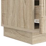 vidaXL Meuble TV Chêne Sonoma 147 x 34 5 x 27 cm Bois d'ingénierie