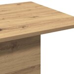 vidaXL Table basse chêne artisanal 102x55 5x40 cm bois d'ingénierie