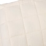vidaXL Couverture lestée Crème clair 152x203 cm 11 kg Tissu