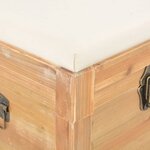 vidaXL Coffre de rangement avec coussin 80x40x40 cm MDF