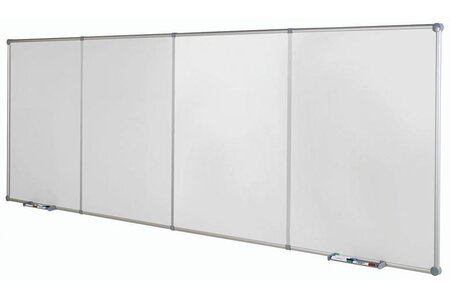 Tableaux blanc continu,120x90 2 modules de base portrait Gris MAUL