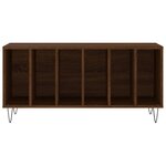 vidaXL Armoire à disques chêne marron 100x38x48 cm bois d'ingénierie