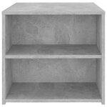 vidaXL Table d'appoint gris béton 50x50x45 cm bois d'ingénierie