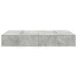 vidaXL Cadre de lit de rangement Gris béton 120x200 cm