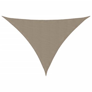 vidaXL Voile de parasol tissu oxford triangulaire 2 5x2 5x3 5 m taupe