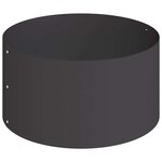 vidaXL Cache-pot de jardin Noir 120 x 120 x 20 cm Acier