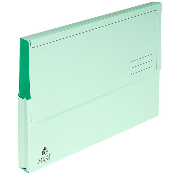 Pt 50 chemises poche A4 NF Vert EXACOMPTA