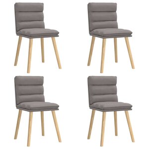 vidaXL Chaises à manger lot de 4 taupe tissu