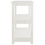 vidaXL Table console Blanc 80x40x74 cm Bois massif de pin
