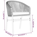 vidaXL Ensemble de salle à manger de jardin 9 Pièces Marron