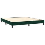 vidaXL Sommier à lattes de lit avec matelas LED Vert foncé 180x200 cm
