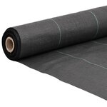 vidaXL Membrane anti-mauvaises herbes noir 1x100 m PP