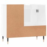 vidaXL Armoire de salle de bain blanc brillant 65x33x60 cm