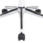 vidaXL Chaise pivotante à manger Noir Bois courbé et similicuir