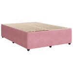 vidaXL Cadre de lit sans matelas rose 140x200 cm velours
