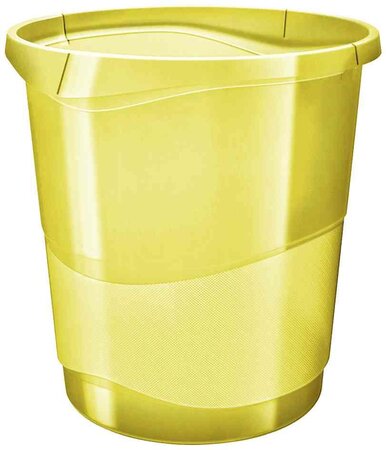 Corbeille à papier Colour'Ice, 15 litres, jaune ESSELTE