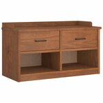 vidaXL Banc de couloir SANDNES 87x40x50 cm bois de pin massif