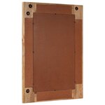 vidaXL Miroir de salle de bain avec stockage Naturel 50 x 70 x 3 cm