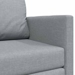 vidaXL Canapé-Lit Gris clair 124 x 71 x 78 cm tissu