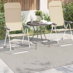 vidaXL Tapis de surface HUARTE Crème 170 x 120 cm Polyester