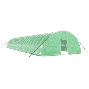 vidaXL Serre avec cadre en acier vert 132 m² 22x6x2 85 m