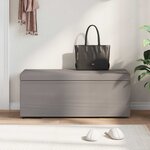 vidaXL Tabouret Taupe 101 x 41 x 40 cm Tissu et bois stratifié