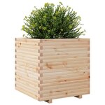 vidaXL Jardinière 80x80x72 cm bois de pin massif
