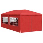 vidaXL Tente de fête 600 x 300 x 255 cm Rouge PE et acier