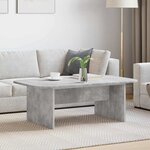 vidaXL Table basse Gris béton 93 x 53 x 33 cm Bois d'ingénierie