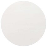 vidaXL Dessus de table Blanc Ø80x2 5 cm Bois de pin massif