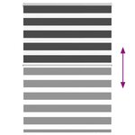 vidaXL Store zèbre noir 115x150 cm largeur du tissu 110 9 cm polyester