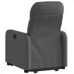 vidaXL Fauteuil inclinable Gris foncé Tissu