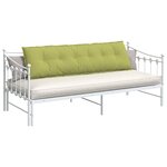 vidaXL Coussin de Dos Vert clair 180 x 19 x 50 cm tissu