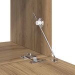 vidaXL Ensemble meuble TV Chêne Artisanal MDF  Placage Moyen Meuble TV