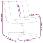 vidaXL Chaise d'Appoint Vert foncé Polyester Standard