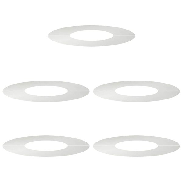 vidaXL Anneaux d'arbre plats 5 Pièces Argent Ø30 / 60 cm Acier inoxydable