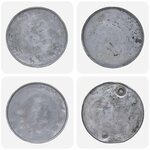 vidaXL Table basse bois de récupération mélangé 60x45 cm argenté